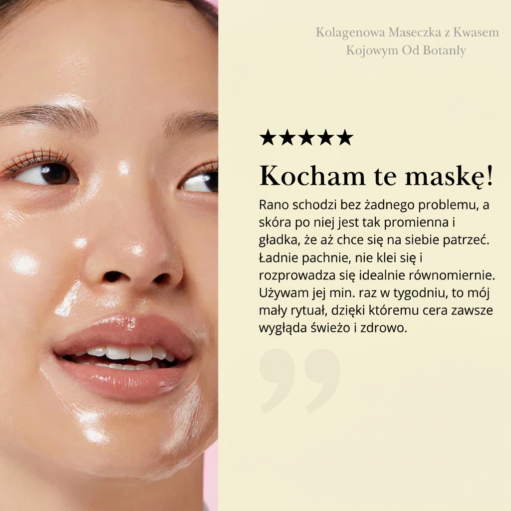 Kolagenowa Maseczka z Kwasem Kojowym Botanly™